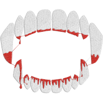 Matriz de Bordado dente de vampiro 